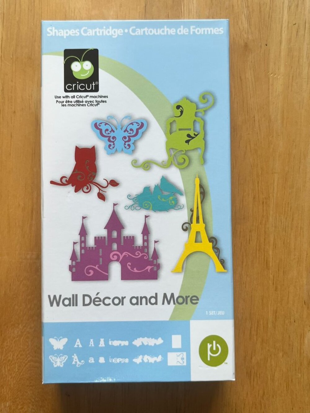Cricut Cartridge Wall Decor and More Home Accents Monogram Font Border complete